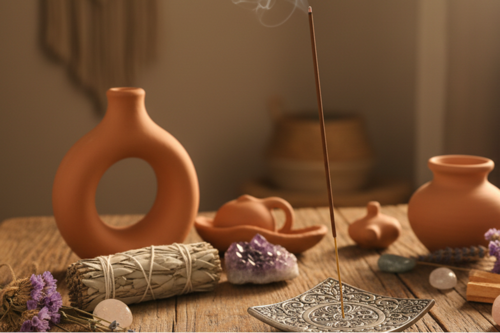 Incense Holder Clay Smudge Table